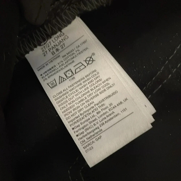 GAP Size 27 Long High Rise Universal Legging in Gunmetal Shimmer Sparkle - Picture 3 of 9